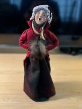 Vintage 1997 Byers Choice The Carolers Girl W/ Muff Red Coat Figurine - SIGNED picture