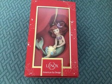 NIB $84 Lenox Little Mermaid Ariel's Best Friend 35th Anniv. Porcelain Ornament picture