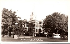 Real Photo Postcard Court House in Charlotte, Michigan picture