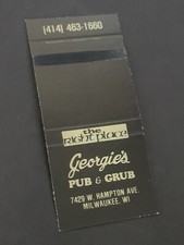 Vintage Wisconsin Matchbook: “Georgie’s Pub” Milwaukee, WI picture