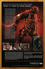 1998 McFarlane Toys Cy-Gor Vintage Print Ad/Poster Retro Spawn Figure Promo Art picture