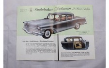 Original 1958 Studebaker Champion Scotsman 2-Door Sales Sheet Brochure 58 picture