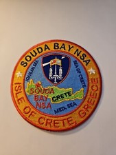 US NAVY BASE PATCH, SOUDA BAY NSA, ISLE OF CRETE, GREECE    Y picture
