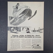 1966 AMF Ski-Daddler Snowmobiles Sno-Scout Vintage Print Ad Des Moines IA Shop picture
