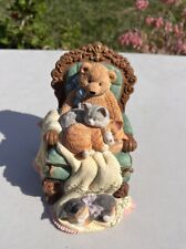 The San Francisco Music Box Company Victorian Cats With Bear Figurine. No Box picture