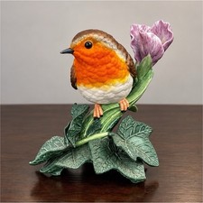 Lenox European Robin 1994 Fine Porcelain Bird Figurine European Birds picture