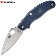 Spyderco UK Penknife CPM-S110V Plain Blade UKPK Dark Blue FRN Handles C94PDBL picture