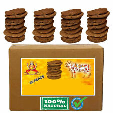 100% pure indian cow dung Cakes ( Brown ) Pack of 30 US  picture