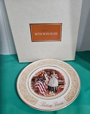 Avon Betsy Ross Plate 1973, includes Box, Cover Sleeve, & Card/ MINT CONDITON picture