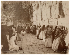 Félis Bonfils, Palestine, Jerusalem, The Jews Wailing Place, A Friday vintage al picture