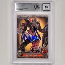 2013 Breygent Transformers Sentinel Prime 14 Michael Bay signed card BAS 10 auto picture