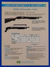 1988 MOSSBERG MODEL 500 PERSUADER 6 SHOT SHOTGUN ORIGINAL FIREARM / GUN PRINT AD picture
