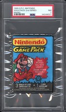 1989 O-PEE-CHEE OPC NINTENDO GAMEPACK SERIES 2 UNOPENED WAX PACK MARIO PSA 7 picture