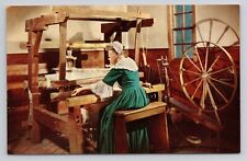 The Weaving House, Williamsburg, Virginia Postcard 1700 picture