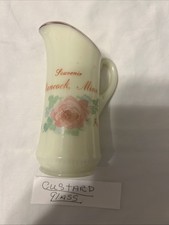 Rare Antique Custard Glass Pitcher 4.5 Inches Souvenir. picture