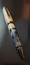 Exceptionally Beautiful Handcrafted Box Elder Burl Hybrid Cigar Pen/Gun Metal picture