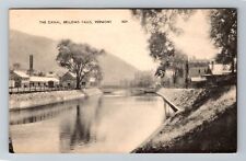 Bellow Falls VT-Vermont, The Canal, Antique, Vintage c1952 Souvenir Postcard picture
