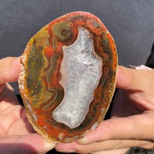 285G Natural Warring States  Agate Rough Geode Quartz Crystal Specimen picture