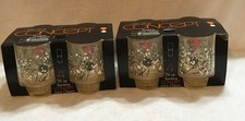 Vintage Fedral Glassware Set Of 8 7.5oz Concept Stacking Juice Glasses. NEW picture