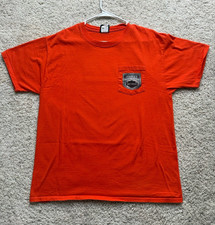 Harley-Davidson 2000s Myrtle Beach South Carolina Pocket T-Shirt Orange Size L picture
