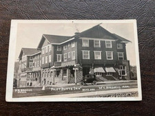 RPPC Bend Oregon Street View at Pilot Butte Inn Advertising early 1900s picture