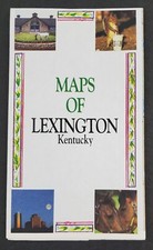 1980s Lexington Kentucky KY Maps Street Road Hotels Tourist Vtg Travel Brochure picture