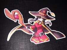 Megumin Crimson Demon from Konosuba Glossy Sticker Anime Walls, Windows picture