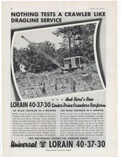 1935 Universal Crane of Lorain, OhiO Ad: Hughes Construction Hughes Arkansas picture