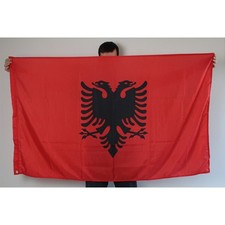 Original Albania Flag, Double Sided, 90x150 cm, | Polyester picture
