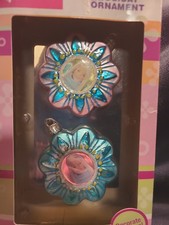 KURT S ADLER Glass Christmas Tree Ornament Set Of 2   BARBIE 2005  picture