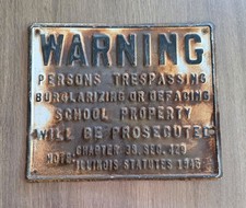 Vintage Tresspassing Burglarizing Defacing School Property Prosecuted Illinois picture