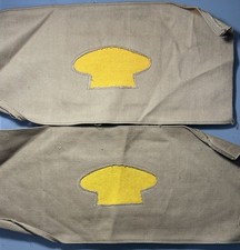 PAIR CAV/1898 SPANAM/ BAKER/COOK ARM BRASSARDS (CHEVRONS) DUCK/CANVAS/VERY RARE picture