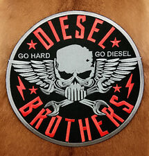 Skull Wing Diesel Brothers Garage Car Truck Patch Large Back Iron On Embroidered picture