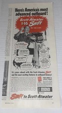 Vintage 1940s Scott-Atwater Print AD 1-16 Shift Outboard Boat Motor Minneapolis picture