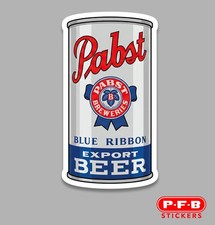 Pabst Blue Ribbon Vintage Beer Can 4” Decal Sticker picture