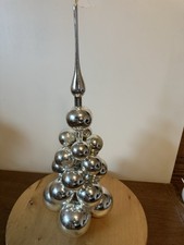 Vintage Coby Tree Cluster Silver Glass Christmas Tree 18” Original Box USA picture