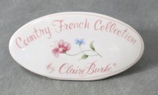 Vintage COUNTRY FRENCH COLLECTION By CLAIRE BURKE Ceramic DEALER SIGN picture