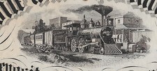 YEAR 1876 MOBILE AND OHIO RAILWAY * ORIGINAL HISTORICAL VINTAGE ACTION picture
