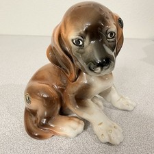 Vtg Keramos Vienna Austria Porcelain Dachshund Puppy Dog 6” 1920s Antique picture