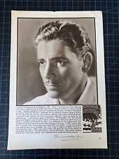 Vintage 1931 Ronald Coleman Magazine Portrait & Bio picture