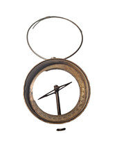 Antique Miner's Compass Dip Needle Surveying Dial Gold Mining Instrument picture