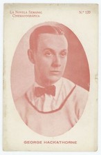 Silent Movie Actor George Hackathorne Spanish Cinematographic Weekly Card picture