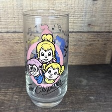 Vintage - 1985 - Alvin And The Chipmunks - The Chipettes - Glass - Tumbler picture
