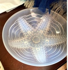 Art Deco Glass Bowl Choisy Le Roi Opalescent Starfish Crinoid Hunebelle France picture