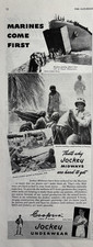 1945 Jockey Underwear Coopers WWII Marines Tarawa Gloucester Cape VTG Print Ad picture