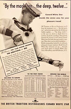 1937 Cunard White Star Cruise Ship British Vintage Print Ad Aquitania to Rio picture