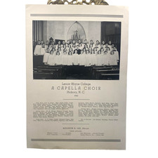 Vintage Lenoir Rhyne College A Capella Choir Concert Program 1940 Hickory NC picture