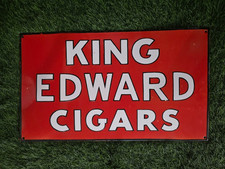 King Edward Cigars Porcelain Advertising Sign 24'' Inches picture