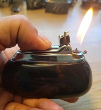 Vintage Brown Bakelite RONSON VARAFLAME Lighter (working) picture
