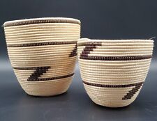Vintage Tutsi Basket Tight Weave Rwanda African Antique picture